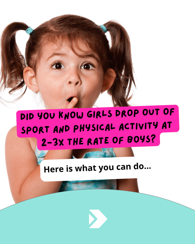 Did you know girls drop out of sport and physical activity of